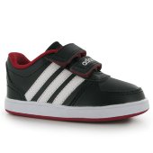 Детские кроссовки Адидас модель Adidas Hoops black черные
